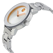  Shop Authentic Movado Bold Silver Dial Silver Steel Strap Watch For Women - 3600084 - Luxxuri