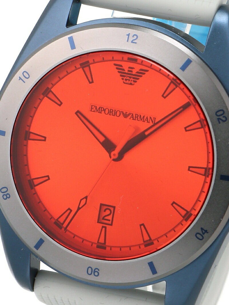  Shop Authentic Emporio Armani Sigma Analog Orange Dial Grey Silicone Strap Watch For Men - AR11218 - Luxxuri