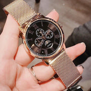  Shop Authentic Guess Delancy Black Dial Gold Mesh Bracelet Watch for Men - W0871G2 - Luxxuri