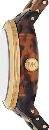  Shop Authentic Michael Kors Runway Three-Hand Brown Dial Two Tone Steel Strap Watch for Women - MK7354 - Luxxuri