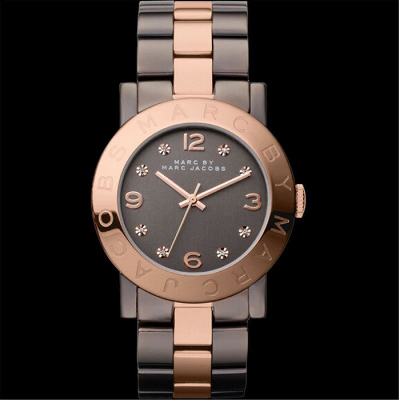  Shop Authentic Marc Jacobs Amy Grey Dial Two Tone Steel Strap Watch for Women - MBM3195 - Luxxuri