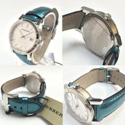  Shop Authentic Burberry White Dial Turquoise Leather Strap Watch for Women - BU9120 - Luxxuri