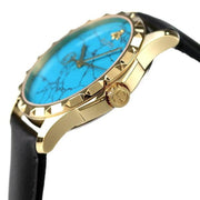  Shop Authentic Gucci G Timeless Turquoise Blue Dial Black Leather Strap Watch For Men - YA126462 - Luxxuri