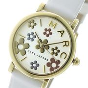  Shop Authentic Marc Jacobs Roxy White Dial White Leather Strap Watch for Women - MJ1607 - Luxxuri