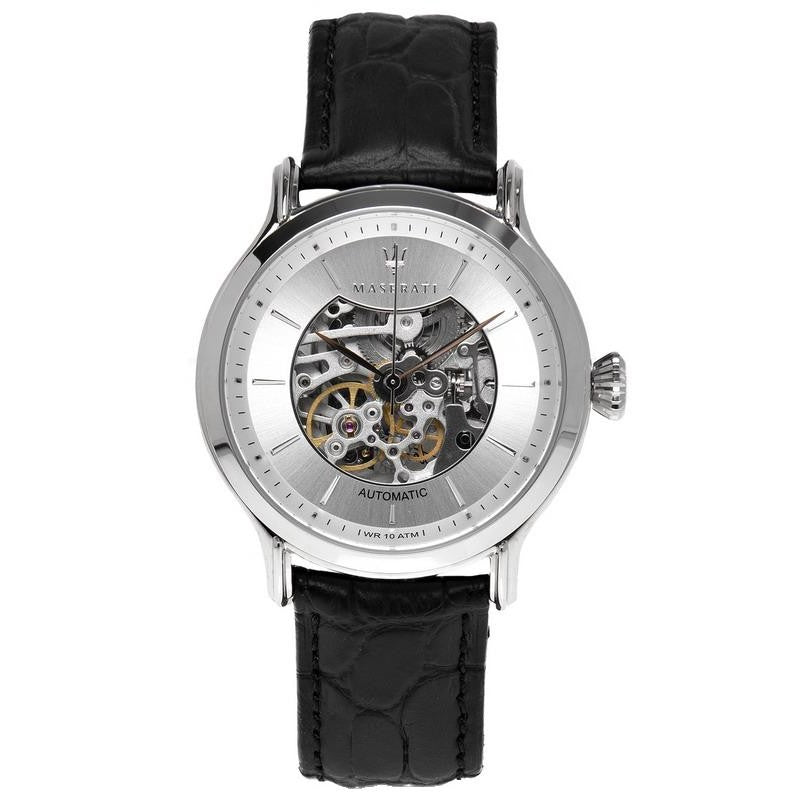  Shop Authentic Maserati Epoca Automatic Skeleton Mechanical Silver Dial Watch For Men - R8821118003 - Luxxuri