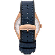  Shop Authentic Maserati Triconic Skeleton Black Dial Blue Leather Strap Watch For Men - R8821139001 - Luxxuri