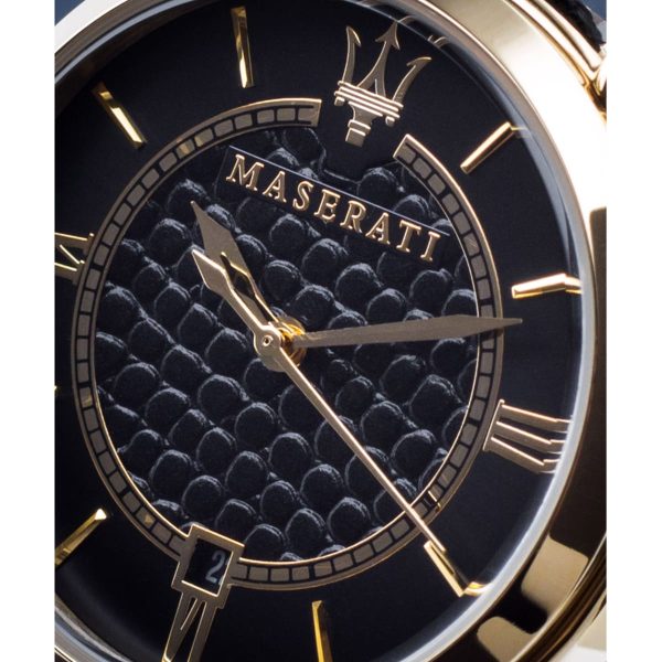  Shop Authentic Maserati Epoca Black Dial Black Leather Strap Watch For Women - R8851118501 - Luxxuri
