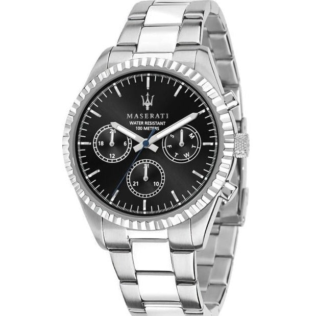  Shop Authentic Maserati Competizione Chronograph Quartz Black Dial Watch For Men - R8853100023 - Luxxuri