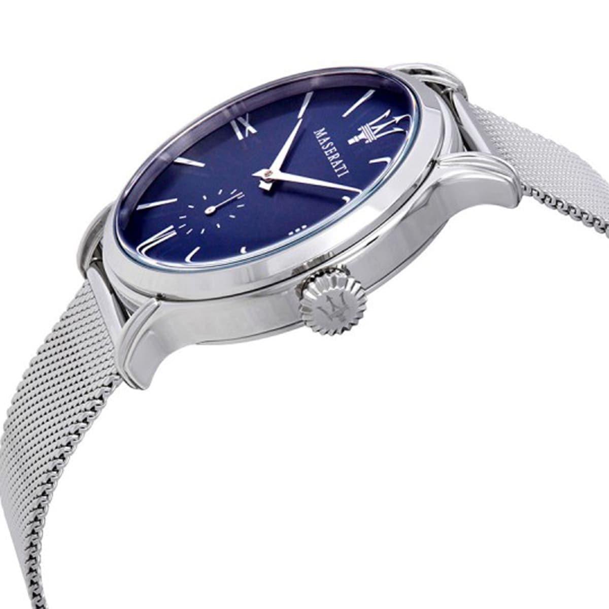  Shop Authentic Maserati Epoca Blue Dial Silver Mesh Bracelet Watch For Men - R8853118006 - Luxxuri