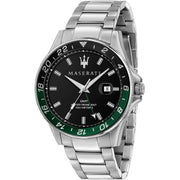 Shop Authentic Maserati SFIDA Chronograph Black Dial Silver Steel Strap Watch For Men - R8853140005 - Luxxuri