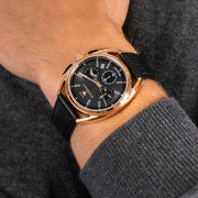  Shop Authentic Maserati Trimarano Chronograph Black Dial Leather Strap Watch For Men - R8871632002 - Luxxuri