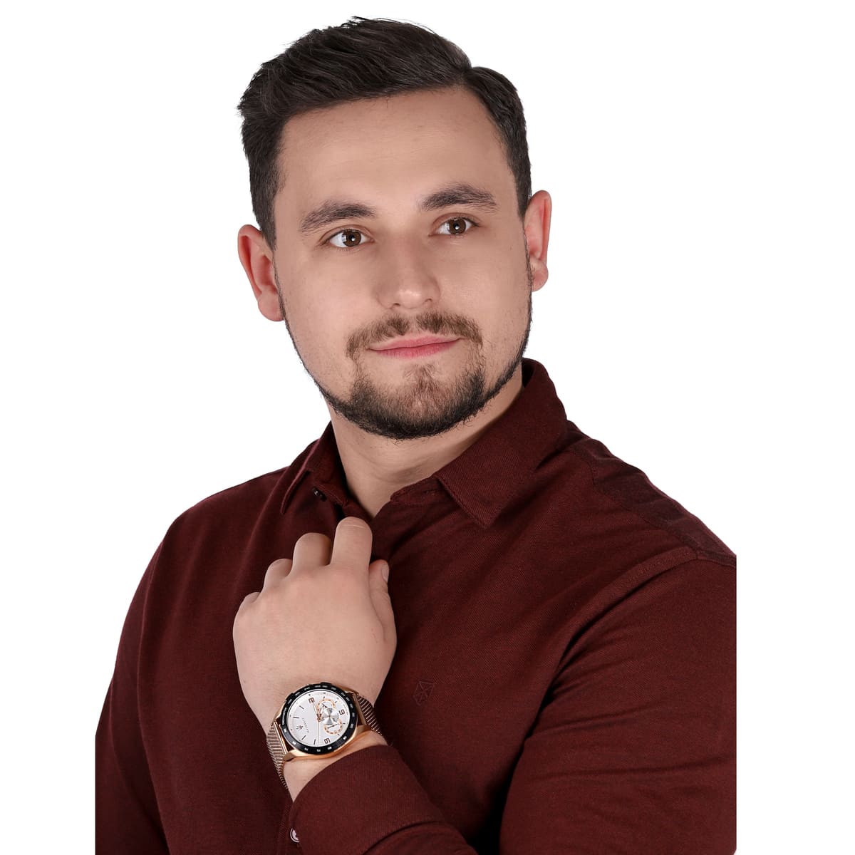  Shop Authentic Maserati Traguardo 45mm Chronograph Rose Gold Mesh Strap White Dial Watch For Men - R8873612011 - Luxxuri