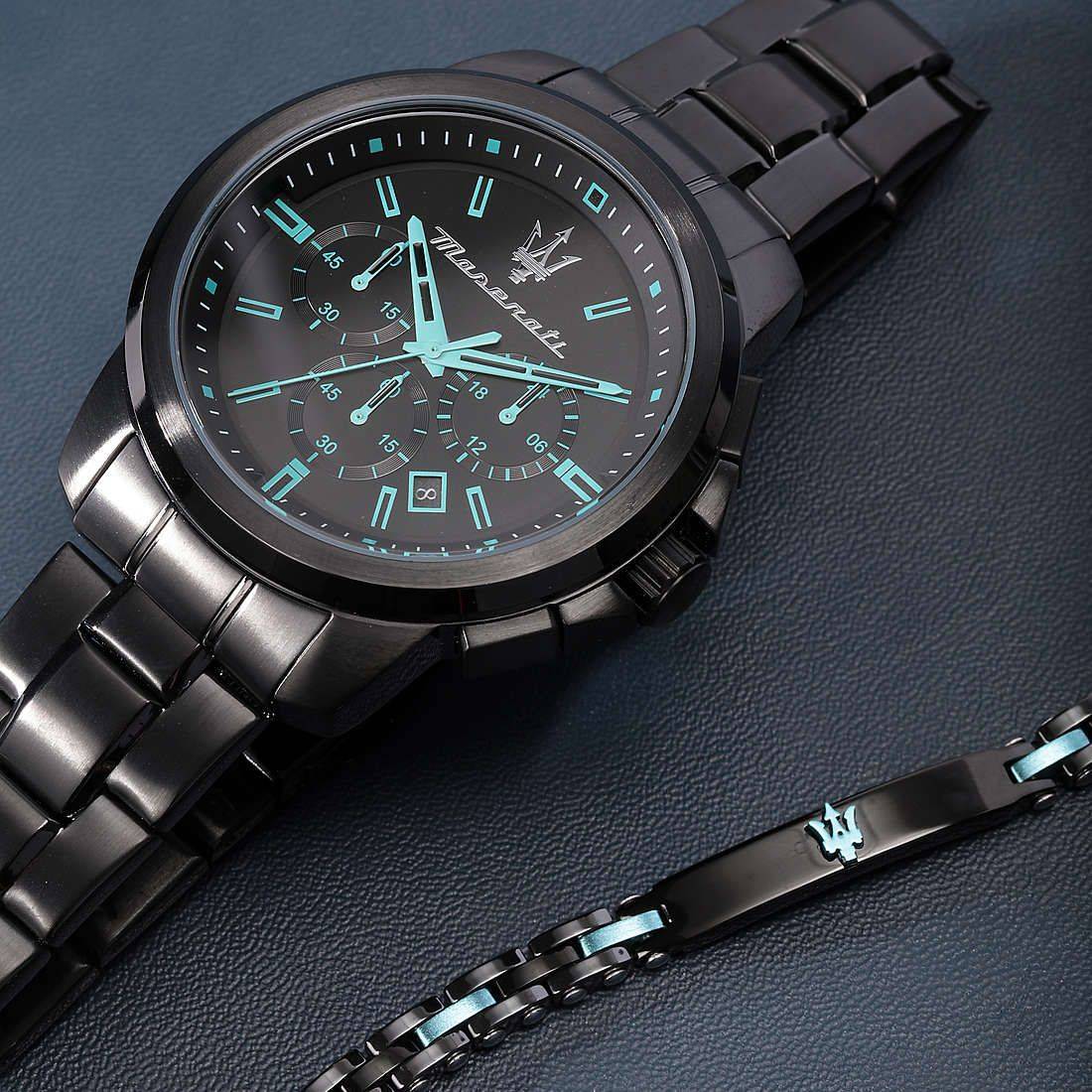  Shop Authentic Maserati Successo Aqua Edition Black Dial Stainless Steel Strap Watch For Men - R8873644003 - Luxxuri