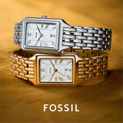  Shop Authentic Fossil Raquel Three Hand Date White Dial Silver Steel Strap Watch for Women - ES5221 - Luxxuri