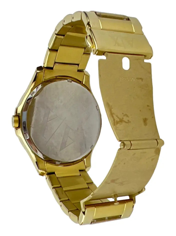  Shop Authentic Armani Exchange Hampton Chronograph Black Dial Gold Steel Strap Watch For Men - AX2122 - Luxxuri