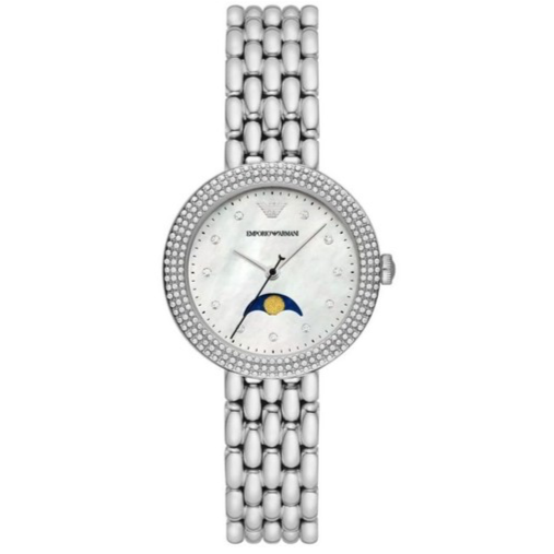 Shop Authentic Emporio Armani Rosa Quartz Mother of Pearl Dial Silver Steel Strap Watch For Women - AR11461 - Luxxuri