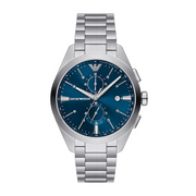  Shop Authentic Emporio Armani Claudio Chronograph Blue Dial Silver Steel Strap Watch For Men - AR11541 - Luxxuri