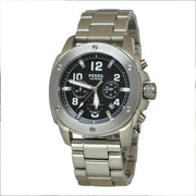  Shop Authentic Fossil Modern Machine Black Dial Silver Steel Strap Watch for Men - FS4926 - Luxxuri