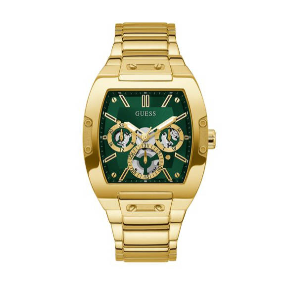  Shop Authentic Guess Phoenix Multi Function Green Dial Gold Steel Strap Watch for Men - GW0456G3 - Luxxuri