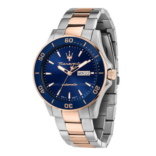  Shop Authentic Maserati Competizione Automatic Blue Dial Two Tone Steel Strap Watch For Men - R8823100001 - Luxxuri