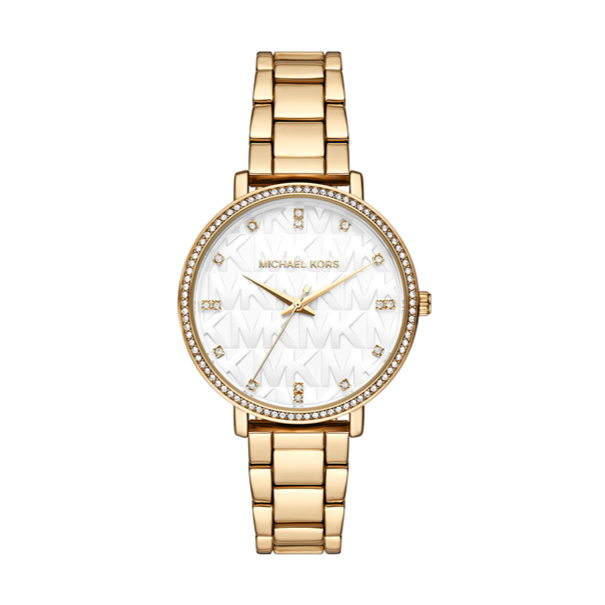  Shop Authentic Michael Kors Pyper Three Hand White Dial Gold Steel Strap Watch For Women - MK4666 - Luxxuri