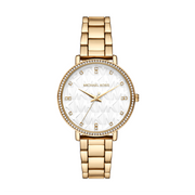  Shop Authentic Michael Kors Pyper Three Hand White Dial Gold Steel Strap Watch For Women - MK4666 - Luxxuri