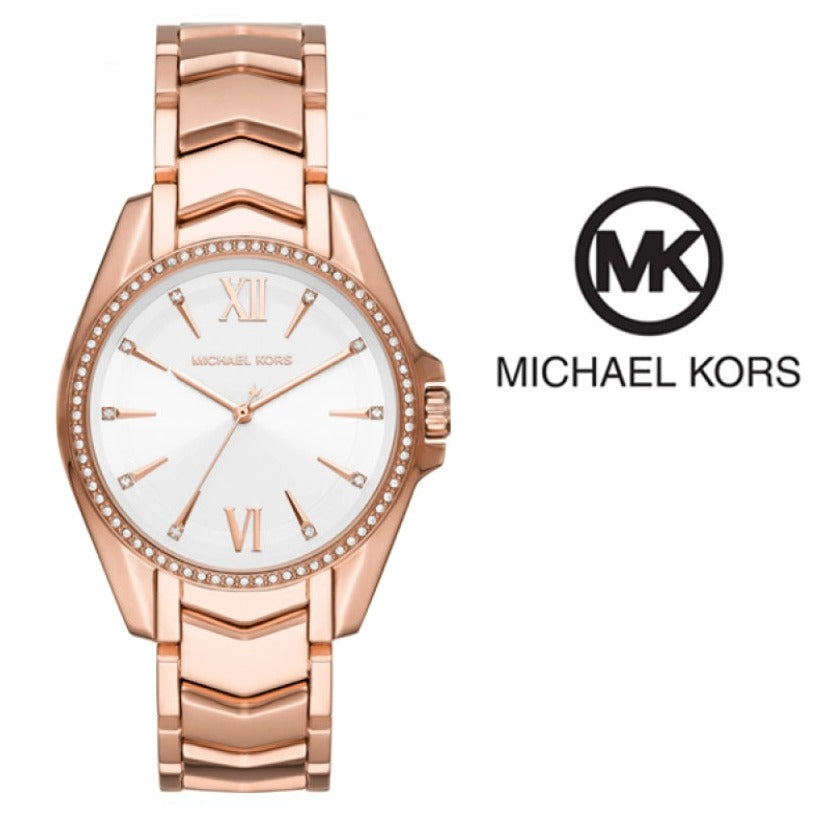  Shop Authentic Michael Kors Whitney Quartz White Dial Rose Gold Steel Strap Watch For Women - MK6694 - Luxxuri