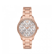  Shop Authentic Michael Kors Layton Three Hand Silver Dial Rose Gold Steel Strap Watch For Women - MK7297 - Luxxuri