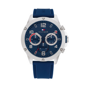 Shop Authentic Tommy Hilfiger Blaze Chronograph Blue Dial Blue Rubber Strap Watch For Men - 1792027 - Luxxuri