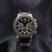  Shop Authentic Guess Edge Chronograph Black Dial Black Leather Strap Watch For Men - GW0492G1 - Luxxuri