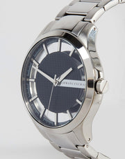 Shop Authentic Armani Exchange Hampton Chronograph Black Dial Silver Steel Strap Watch For Men - AX2179 - Luxxuri