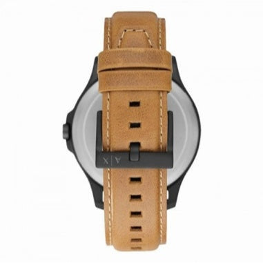  Shop Authentic Armani Exchange Hampton Chronograph Green Dial Brown Leather Strap Watch For Men - AX2412 - Luxxuri