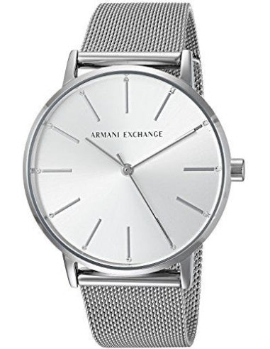  Shop Authentic Armani Exchange Lola Analog Silver Dial Silver Mesh Strap Watch For Women - AX5535 - Luxxuri