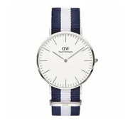  Shop Authentic Daniel Wellington Classic Glasgow White Dial Two Tone NATO Strap Watch For Men - DW00100018 - Luxxuri