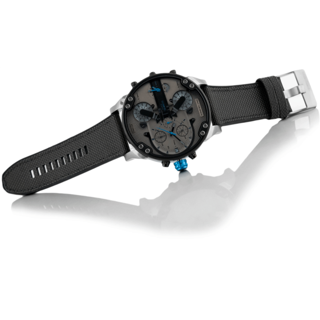  Shop Authentic Diesel Mr Daddy 2.0 Chronograph Grey Dial Black Nylon Strap Watch For Men - DZ7420 - Luxxuri