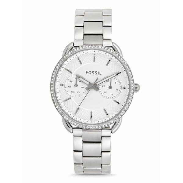  Shop Authentic Fossil Tailor White Dial Silver Steel Strap Watch for Women - ES4262 - Luxxuri