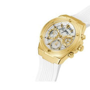  Shop Authentic Guess Athena White Dial White Rubber Strap Watch for Women - GW0409L2 - Luxxuri