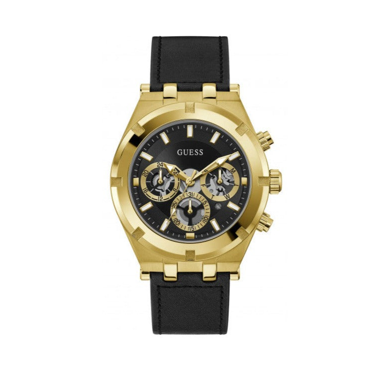  Shop Authentic Guess Continental Black Dial Black Rubber Strap Watch for Men - GW0262G2 - Luxxuri