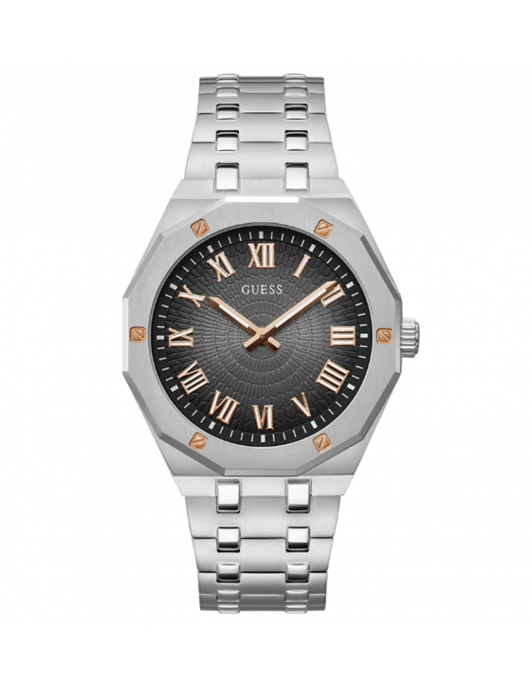  Shop Authentic Guess Asset Quartz Black Dial Silver Steel Strap Watch For Men - GW0575G1 - Luxxuri