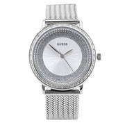  Shop Authentic Guess Quartz Silver Dial Willow Stainless Steel Mesh Bracelet Watch For Women - W0836L2 - Luxxuri