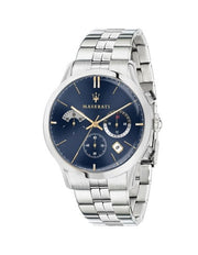  Shop Authentic Maserati Ricordo Chronograph Blue Dial Silver Steel Strap Watch For Men - R8873633001 - Luxxuri