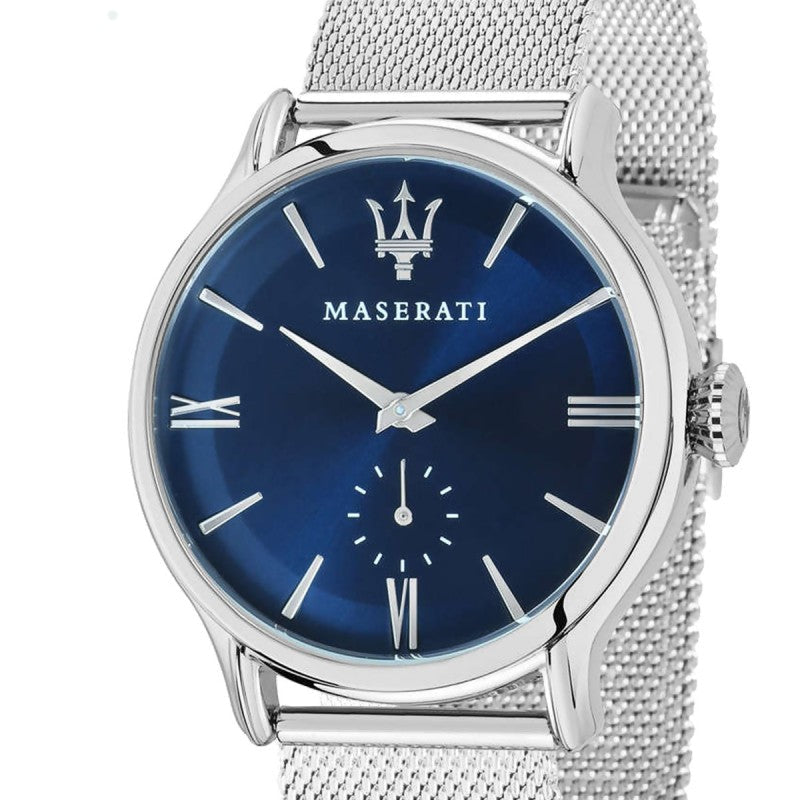  Shop Authentic Maserati Epoca Blue Dial Silver Mesh Bracelet Watch For Men - R8853118006 - Luxxuri
