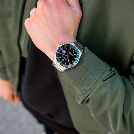  Shop Authentic Maserati SFIDA Chronograph Black Dial Silver Steel Strap Watch For Men - R8853140005 - Luxxuri
