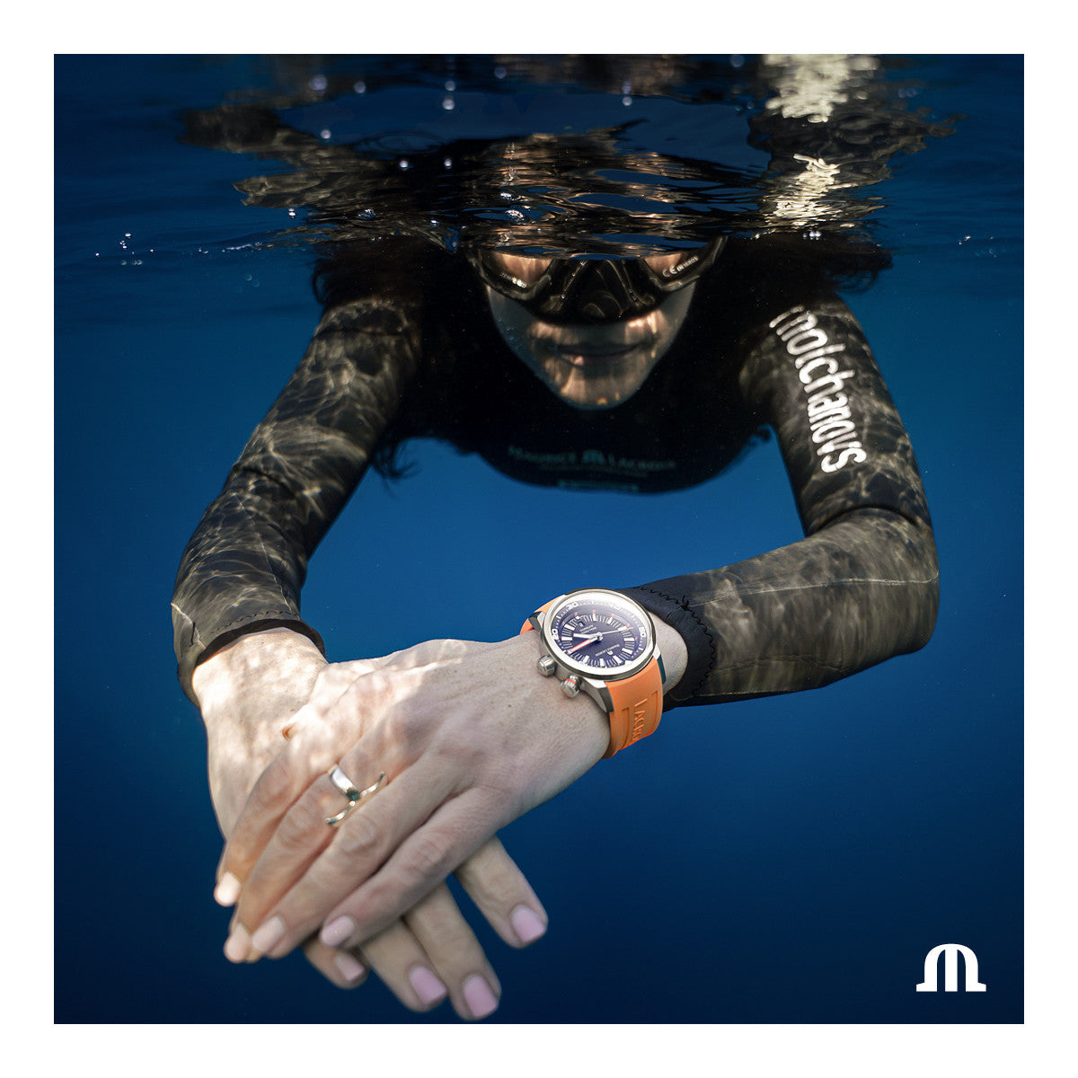  Shop Authentic Maurice Lacroix Pontos S Diver Black Dial Orange Rubber Strap Watch For Men - PT6248-SS00L-330-J - Luxxuri