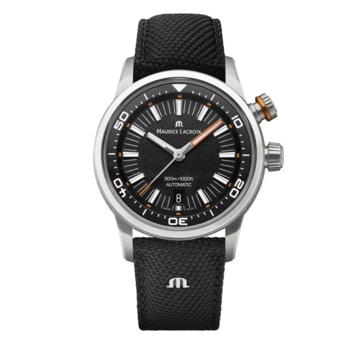  Shop Authentic Maurice Lacroix Pontos S Diver Black Dial Orange Rubber Strap Watch For Men - PT6248-SS00L-330-J - Luxxuri