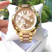  Shop Authentic Michael Kors Bradshaw Gold Dial Two Tone Steel Strap Watch for Women - MK6359 - Luxxuri