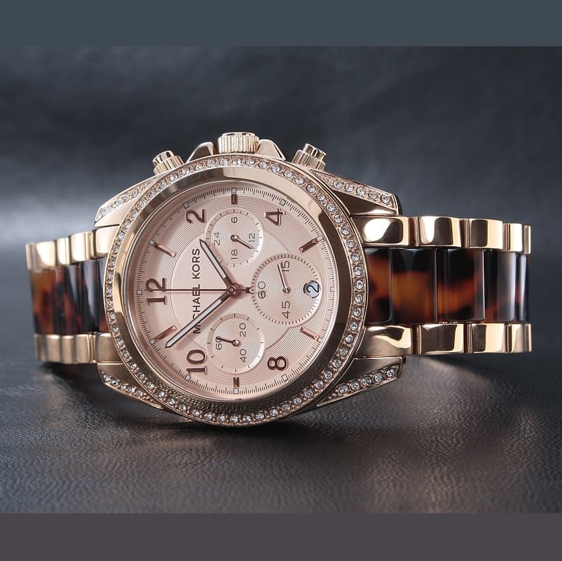  Shop Authentic Michael Kors Blair Rose Gold Dial Two Tone Steel Strap Watch For Women - MK5859 - Luxxuri