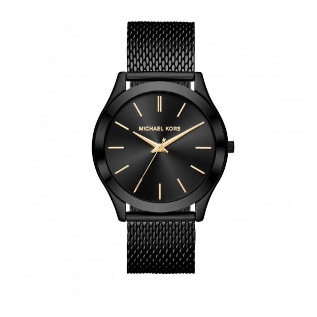  Shop Authentic Michael Kors Slim Runway Black Dial Black Mesh Strap Watch for Women - MK8607 - Luxxuri