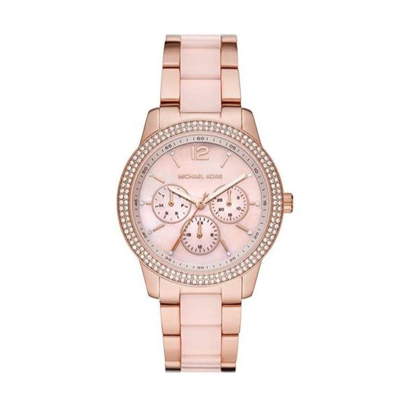  Shop Authentic Michael Kors Tibby Multifunction Rose Gold Dial Rose Gold Steel Strap Watch For Women - MK6928 - Luxxuri