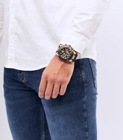  Shop Authentic Guess Navigator Chronograph Black Dial Black Rubber Strap Watch for Men - GW0264G3 - Luxxuri